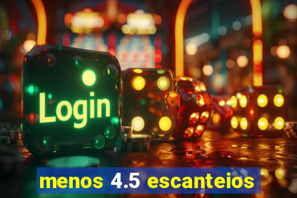 menos 4.5 escanteios