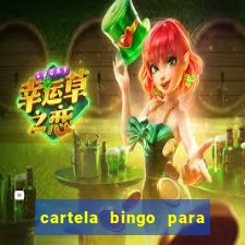 cartela bingo para cha de cozinha imprimir gratis