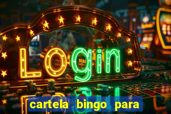 cartela bingo para cha de cozinha imprimir gratis