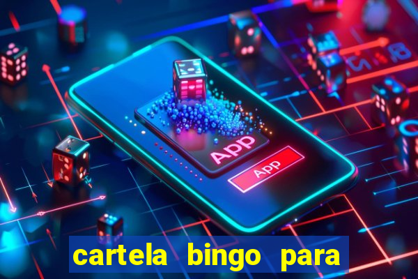 cartela bingo para cha de cozinha imprimir gratis