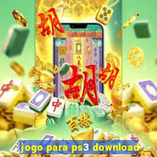 jogo para ps3 download