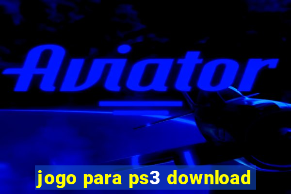 jogo para ps3 download