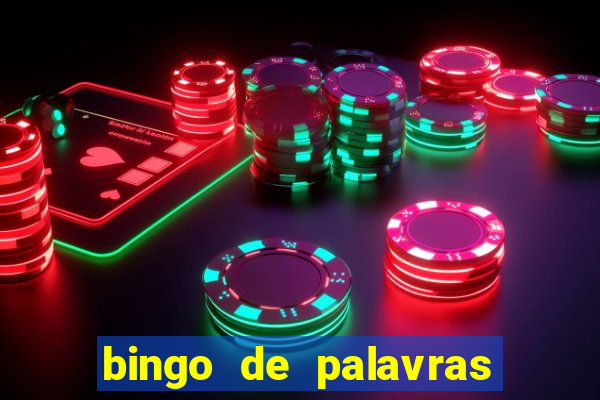 bingo de palavras cha de bebe