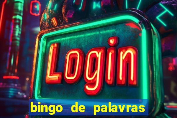 bingo de palavras cha de bebe