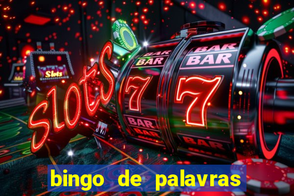 bingo de palavras cha de bebe