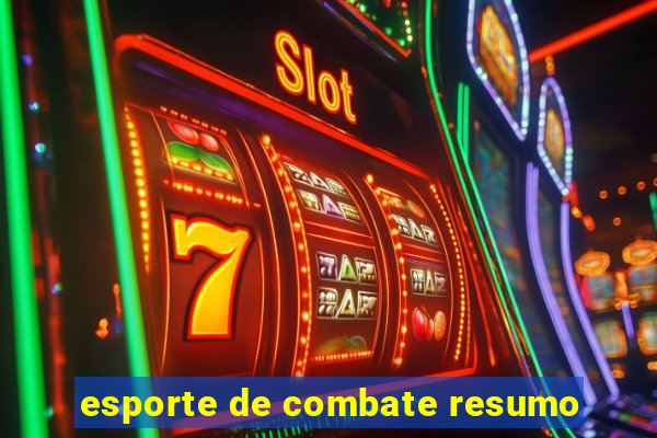 esporte de combate resumo