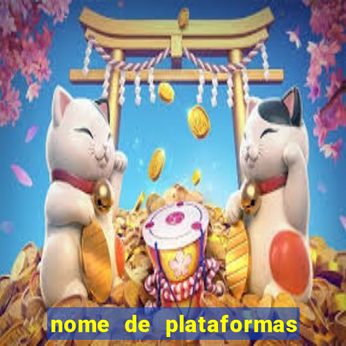 nome de plataformas de jogos