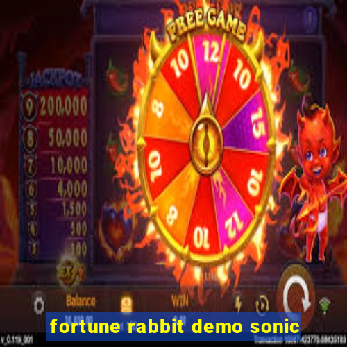 fortune rabbit demo sonic