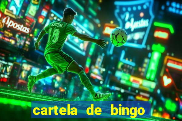 cartela de bingo pra imprimir