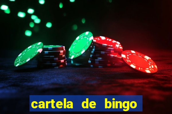 cartela de bingo pra imprimir