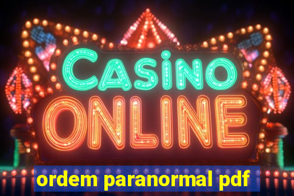 ordem paranormal pdf