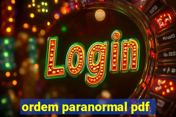 ordem paranormal pdf