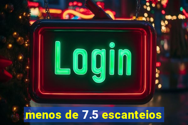 menos de 7.5 escanteios