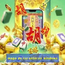 mapa de caracteres windows