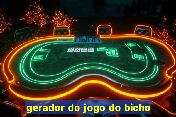 gerador do jogo do bicho