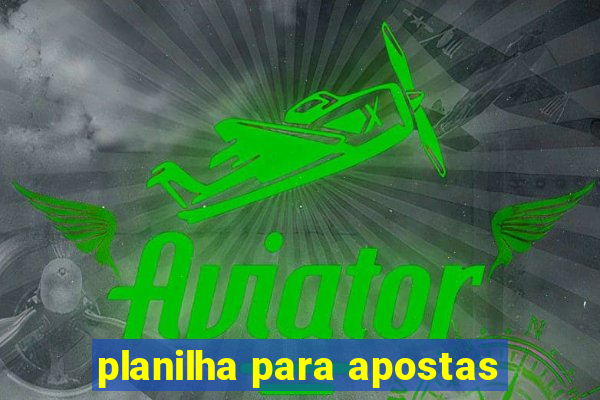 planilha para apostas