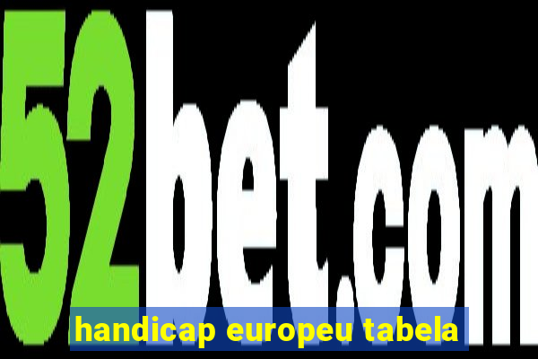 handicap europeu tabela