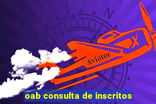 oab consulta de inscritos