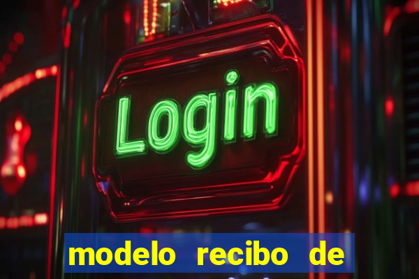 modelo recibo de pagamento autonomo