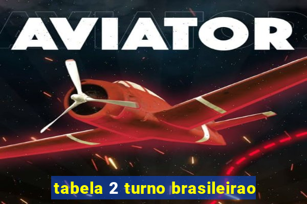 tabela 2 turno brasileirao