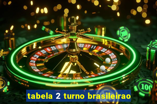 tabela 2 turno brasileirao