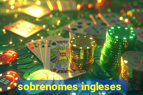 sobrenomes ingleses