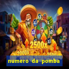 numero da pomba jogo do bicho