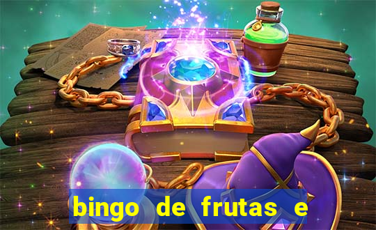 bingo de frutas e legumes para imprimir