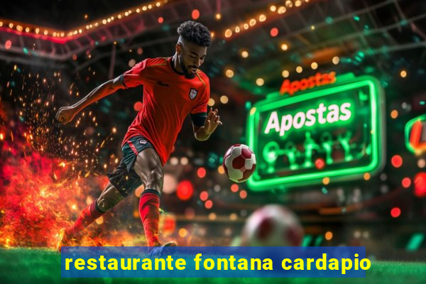 restaurante fontana cardapio