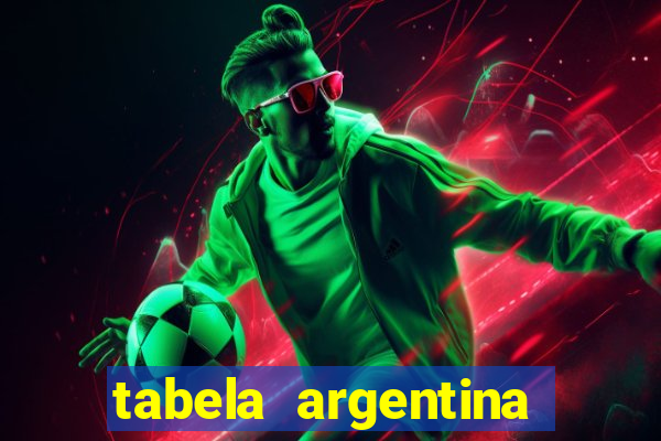 tabela argentina torneo betano