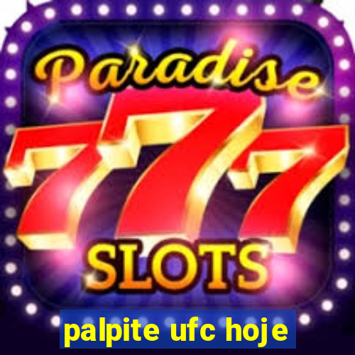 palpite ufc hoje