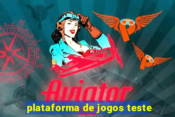 plataforma de jogos teste