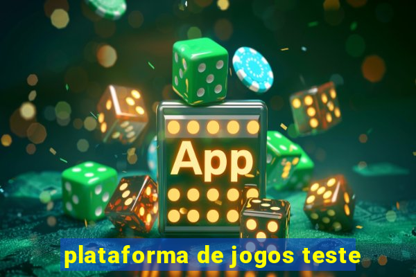 plataforma de jogos teste