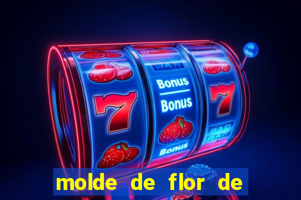 molde de flor de eva grande para imprimir