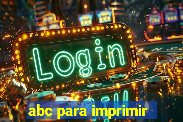 abc para imprimir