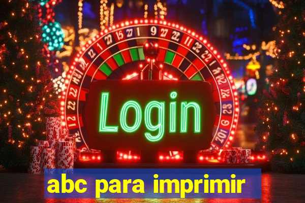 abc para imprimir