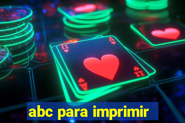 abc para imprimir