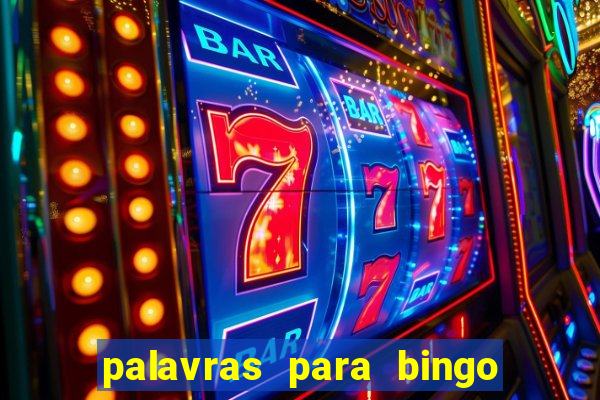 palavras para bingo cha de bebe