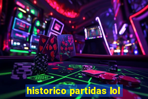 historico partidas lol