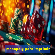 monopoly para imprimir