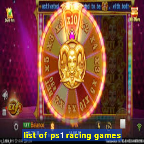 list of ps1 racing games