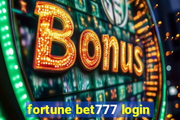 fortune bet777 login