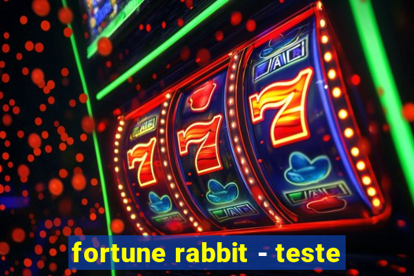 fortune rabbit - teste