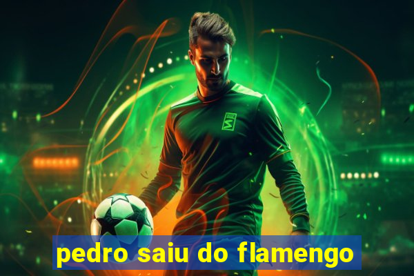 pedro saiu do flamengo