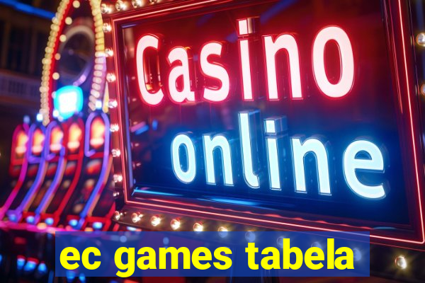 ec games tabela