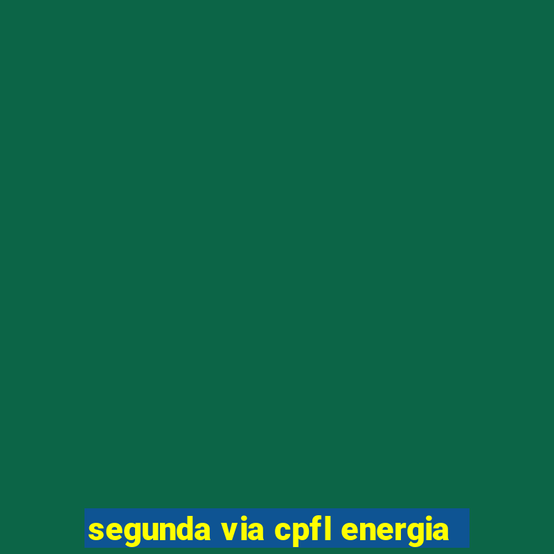 segunda via cpfl energia