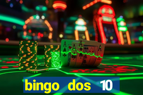 bingo dos 10 mandamentos da lei de deus