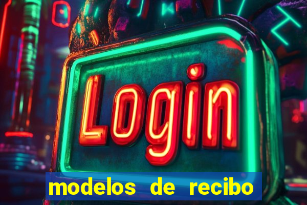 modelos de recibo de pagamento word