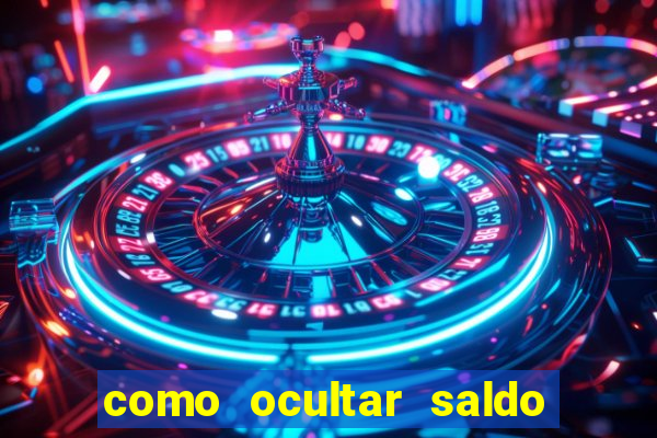 como ocultar saldo na betfair