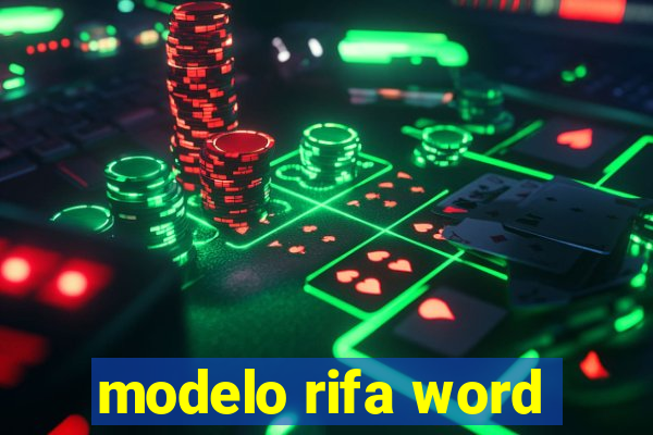 modelo rifa word